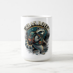 Taza De Café Camiseta Manga Larga Urban Rover Mapache