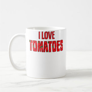 Taza De Café Camiseta Me Encantan los Tomates - Camiseta de Jar