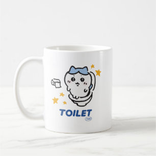 Taza De Café Camiseta Meme Chikawa Tiempo de Inodoro, tiempo de