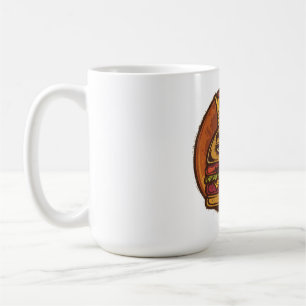 Taza De Café Camiseta negra gráfica Corona Grumpy Burger