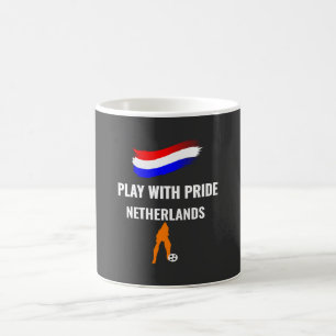 Taza De Café Camiseta Orgullo Fútbol Países Bajos 2026