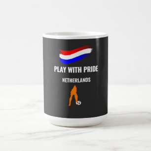 Taza De Café Camiseta Orgullo Fútbol Países Bajos 2026