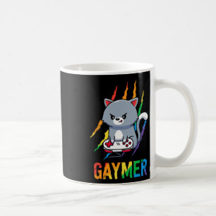 Taza De Café Camiseta Orgullo Gato Lgbt Arcoíris Regalo Amantes