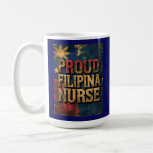 Taza De Café Camiseta Orgullosa Enfermera Filipina Pinay Orgull