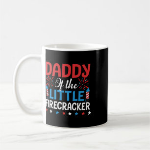 Taza De Café Camiseta Papá del pequeño petardo 4 de julio 