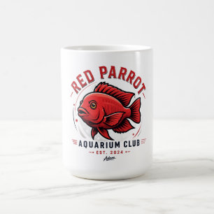 Taza De Café Camiseta Pez Loro Rojo