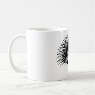 Taza De Café Camiseta Porcupine, espesa pero adorable