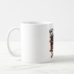 Taza De Café Camiseta Raccoon Rock - Funny Raccoon Cowboy Desig