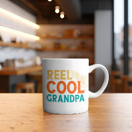 Taza De Café "Camiseta Reel Guay Grandpa -