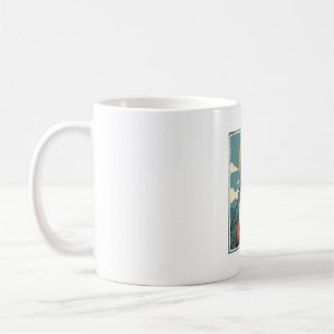 Taza De Café Camiseta religiosa vintage de Salvador rezando Dis