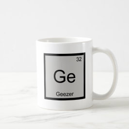 Taza De Café Camiseta retirada del símbolo del elemento de quím