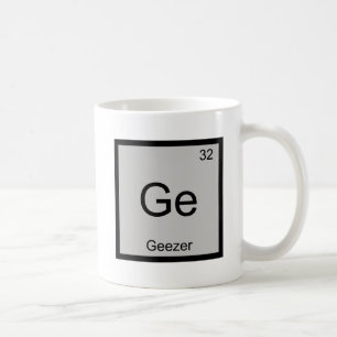 Taza De Café Camiseta retirada del símbolo del elemento de quím
