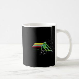 Taza De Café Camiseta Retro de Esquí Camiseta de Esquí de Nieve