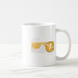 Taza De Café Camiseta retro de esquí Zermatt Suiza