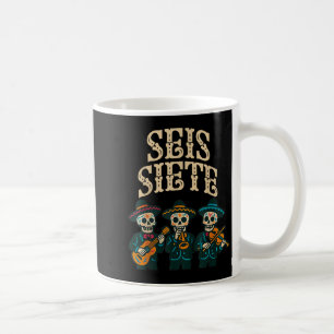 Taza De Café Camiseta Seis Siete Divertida 67 Meme Mexicano Los