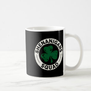 Taza De Café Camiseta Shenanigans Squad St Patricks Day Trébol