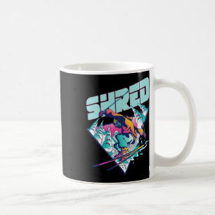 Taza De Café Camiseta Shred Vintage Freestyle Ski 80s Disfraz R