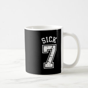 Taza De Café Camiseta Sick Seven Meme Seis Siete Diversión