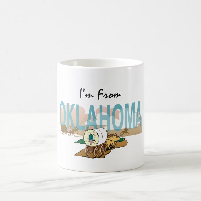 Taza De Café CAMISETA soy de Oklahoma (Centro)