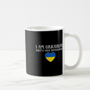 Taza De Café Camiseta Soy Ucraniano Apoyo a Ucrania Paz Fl