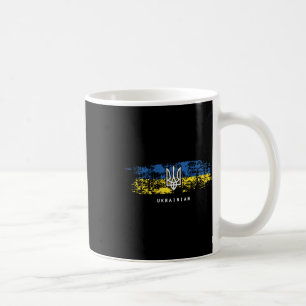 Taza De Café Camiseta Ucraniana Tryzub Bandera de Ucrania Tride