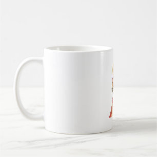 Taza De Café Camiseta Vectorial de Bendición Religiosa Vintage