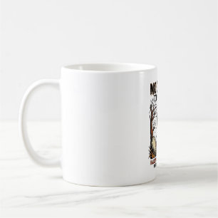 Taza De Café Camiseta Vintage Cementerio Gato Negro Halloween_1