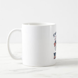 Taza De Café Camiseta vintage de abuela gnomo Nana patriótica D