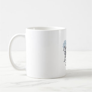 Taza De Café Camiseta Vintage de Fuegos Artificiales de Esquele