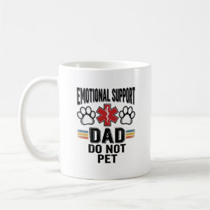 Taza De Café Camiseta Vintage de Papá de Apoyo Emocional No Aci