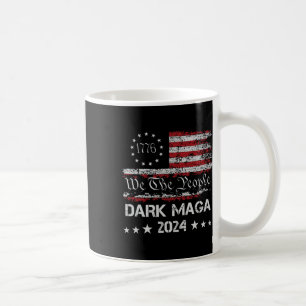 Taza De Café Camiseta vintage del presidente Dark Mega Trump 20