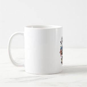 Taza De Café Camiseta Vintage Día de la Independencia T-Rex Pat