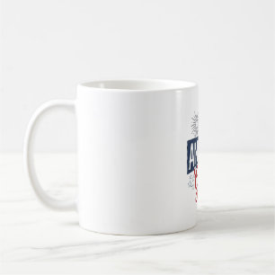 Taza De Café Camiseta vintage patriótica chica totalmente ameri