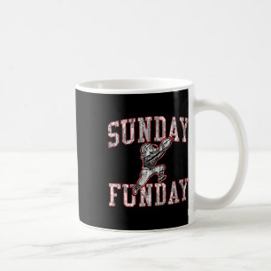 Taza De Café Camiseta Vintage Sunday Funday Fútbol Nueva Inglat