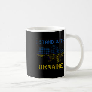 Taza De Café Camiseta Yo Apoyo A Ucrania Mapa De Ucrania Bander