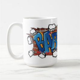 Taza De Café CamisetaBART" Arte de Graffiti Urbano - Rompiendo 
