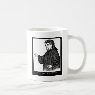 Taza De Café Camisetas con cita de Chaucer Amor es ciego Regalo