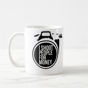 Taza De Café Camisetas de gente que disparo por dinero Cámara d