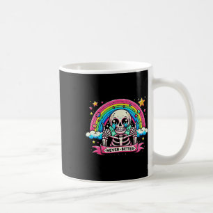 Taza De Café Camisetas de Halloween de Esqueleto Nunca Mejores