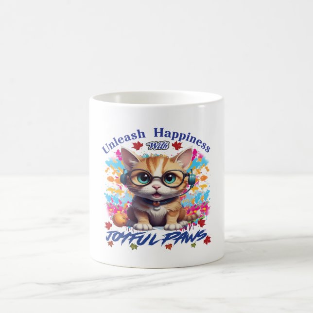 Taza De Café Camisetas de Joyful Paws (Centro)
