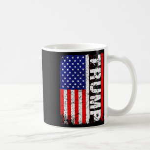 Taza De Café Camisetas De La Bandera Estadounidense De Donald T