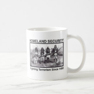 Taza De Café Camisetas de la seguridad de patria del nativo