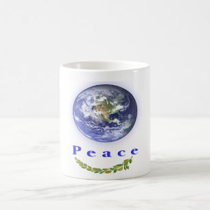 Taza De Café Camisetas de Paz en la Tierra