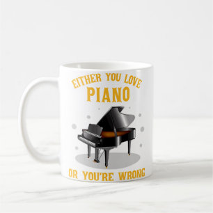 Taza De Café Camisetas De Piano Para Mujeres Y Hombres