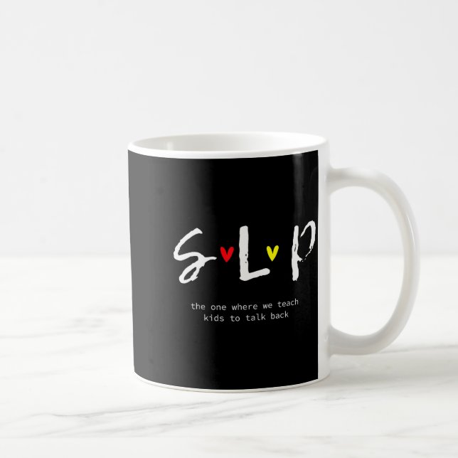 Taza De Café Camisetas De Profesora Slp Logopeda Gif (Derecha)