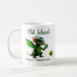Taza De Café Camisetas del equipo de pickleball Dragon X para n