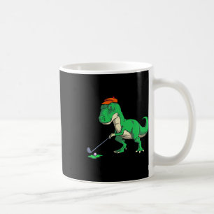 Taza De Café Camisetas divertidas de golf con dinosaurios T Rex