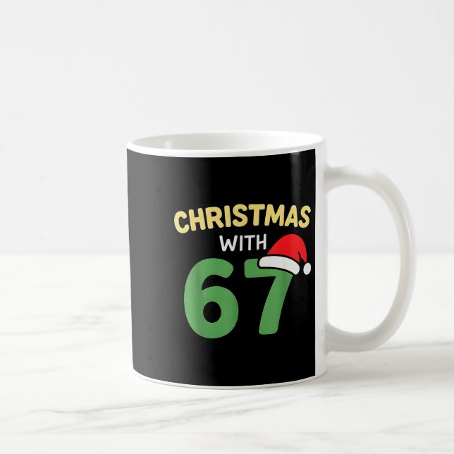 Taza De Café Camisetas divertidas de Navidad con 67 Meme Tenden (Derecha)