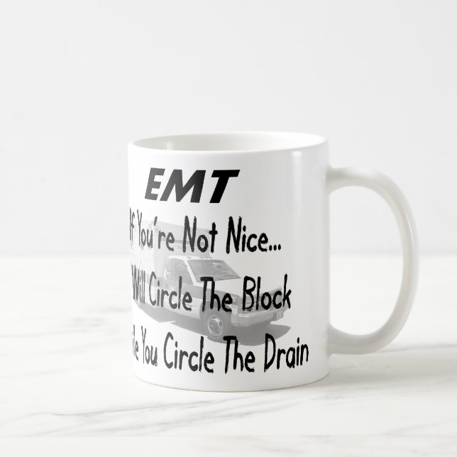 Taza De Café Camisetas divertidas y regalos de EMT (Derecha)