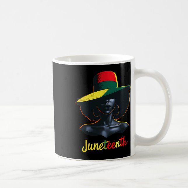 Taza De Café Camisetas Juneteenth Mujeres  (Derecha)